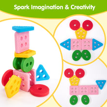 Load image into Gallery viewer, Silicone Sorting &amp; Stacking Sensory Toy
