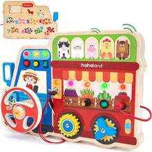 Carica l'immagine nel visualizzatore Galleria, 18-in-1 Wooden Sensory Activity Board
