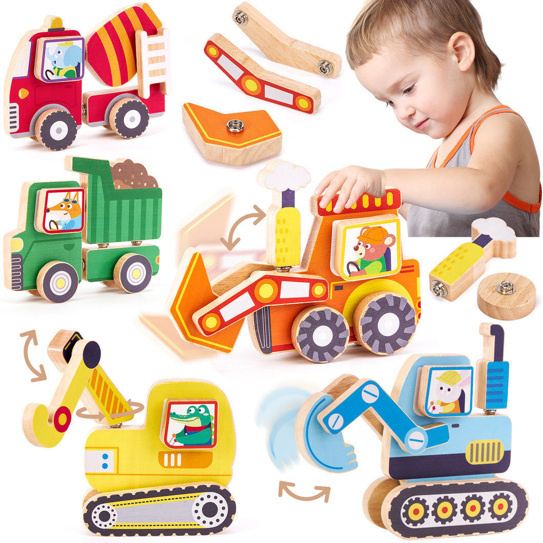 Wooden Snap Together Building Toys