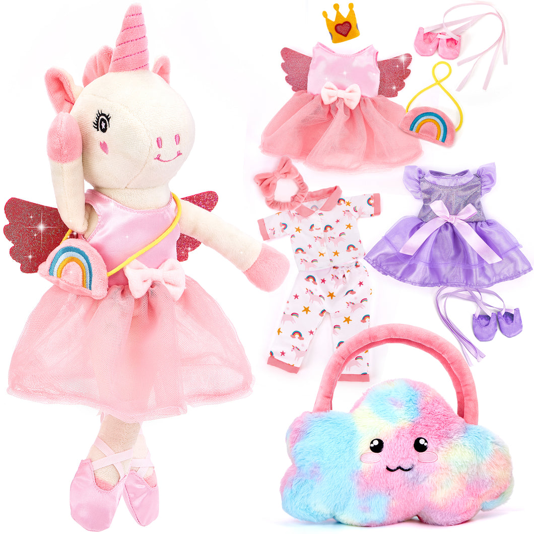 Ballerina Unicorn Dress-up Doll for Girls