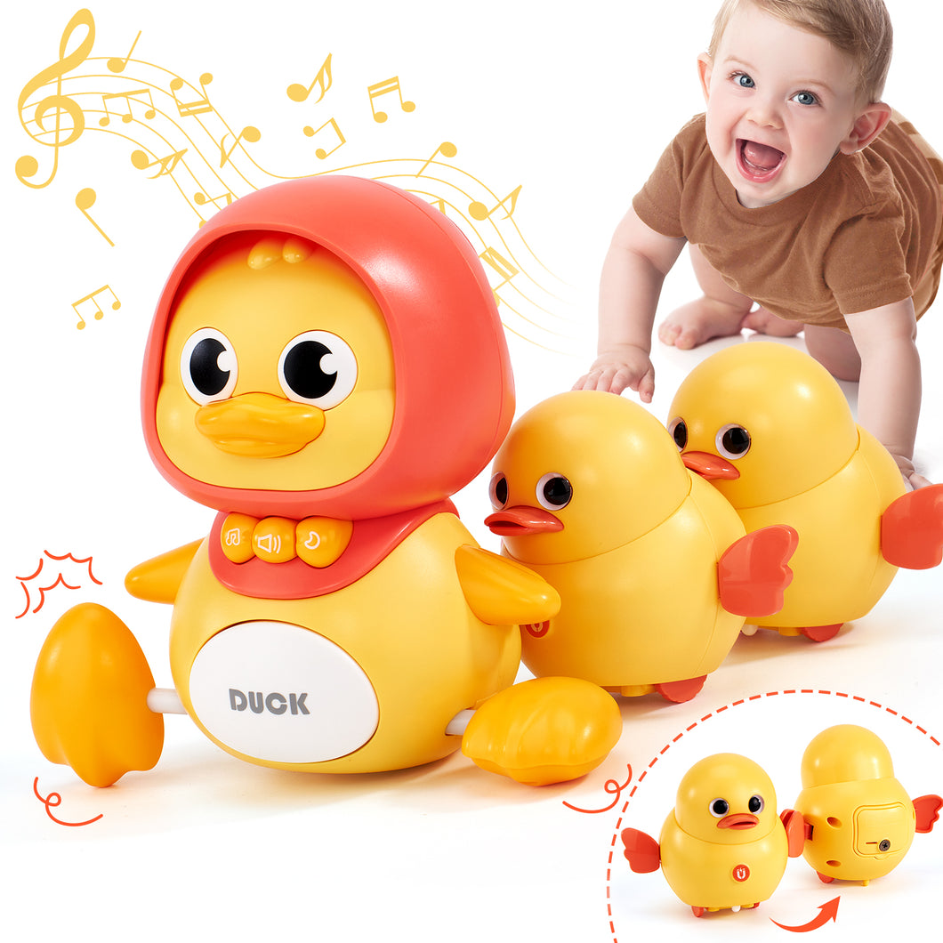 Musical Mother Duck Crawling Baby Toys