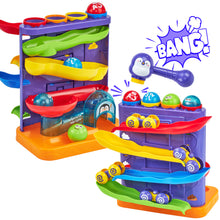 Carica l'immagine nel visualizzatore Galleria, Pound Balls Car Ramp Race Track Toddler Toys
