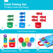 Carica l&#39;immagine nel visualizzatore Galleria, Toddler Montessori Fishing Toys for 1 Year Old
