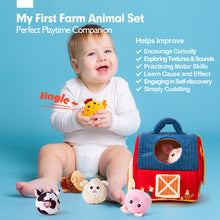 Cargar imagen en el visor de la Galería, Montessori Farm Animal Set for 6-12 Months
