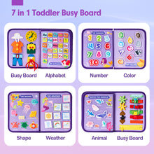 Cargar imagen en el visor de la Galería, 7-in-1 Montessori Busy Board 3 Year Old
