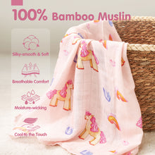 Cargar imagen en el visor de la Galería, Muslin Swaddle Blankets Bamboo - 4 Types
