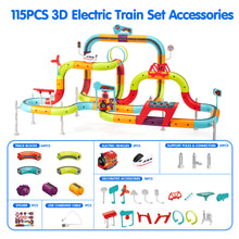 Cargar imagen en el visor de la Galería, 3D Anti-Gravity Rail Car Set - 112PCS
