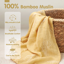 Cargar imagen en el visor de la Galería, Muslin Swaddle Blankets Bamboo - 4 Types
