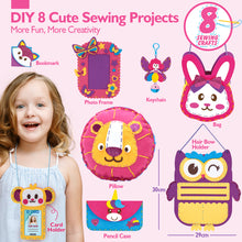 Carica l&#39;immagine nel visualizzatore Galleria, 8 Easy DIY Sewing Kit for Kids Aged 5+
