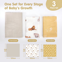 Cargar imagen en el visor de la Galería, Muslin Swaddle Blankets Bamboo - 4 Types
