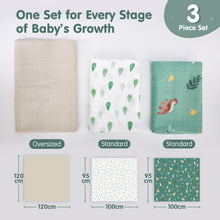 Cargar imagen en el visor de la Galería, Muslin Swaddle Blankets Bamboo - 4 Types
