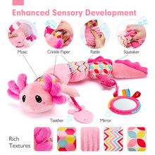 Load image into Gallery viewer, Musical Axolotl Plush Tummy Time Toys
