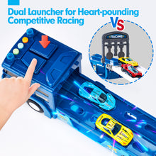 Charger l&#39;image dans la visionneuse de la galerie, 2-in-1 Car Carrier Race Tracks Ages 2-5
