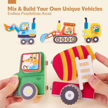 Load image into Gallery viewer, Wooden Snap Together Building Toys
