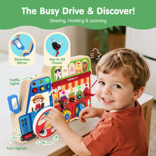 Load image into Gallery viewer, 18-in-1 Wooden Sensory Activity Board
