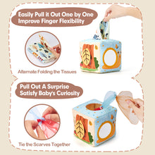 Load image into Gallery viewer, Montessori Baby Tissue Box Toy 6-12 Months
