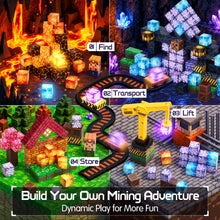 Carica l'immagine nel visualizzatore Galleria, CRYSTAL MINE ADVENTURE MAGNETIC BLOCKS 210PCS
