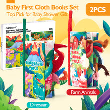 Charger l&#39;image dans la visionneuse de la galerie, 2 PCS Soft Baby Books 0-6 Months
