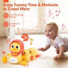 Load image into Gallery viewer, Musical Mother Duck Crawling Baby Toys
