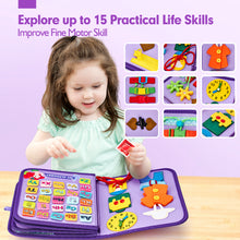 Cargar imagen en el visor de la Galería, 7-in-1 Montessori Busy Board 3 Year Old
