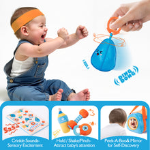 Load image into Gallery viewer, My First Plush Gym Rattle Set
