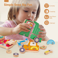Load image into Gallery viewer, Wooden Snap Together Building Toys
