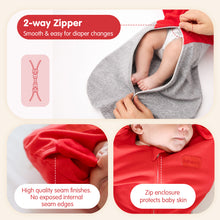 Charger l'image dans la visionneuse de la galerie, HEART-SHAPED ARMS-UP SLEEP SACK (RED)
