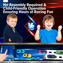 Load image into Gallery viewer, 2-in-1 Car Carrier Race Tracks Ages 2-5
