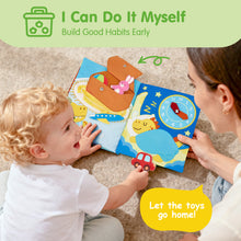 Cargar imagen en el visor de la Galería, hahaland Busy Book for Toddlers 1-3 - Montessori Toys for 1 Year Old Boy Gifts, Sensory Toys, Dinosaur Soft Fabric Activity Book for Fine Motor Skills, Baby Toddler Educational Learning Travel Toys
