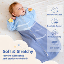 Charger l'image dans la visionneuse de la galerie, HEART-SHAPED ARMS-UP SLEEP SACK (BLUE)
