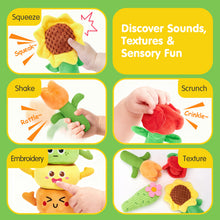 Cargar imagen en el visor de la Galería, Plush Flower Garden Stacking &amp; Sorting Toy
