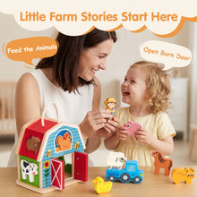 Charger l'image dans la visionneuse de la galerie, Farm Matching &amp; Stacking Barn Playset
