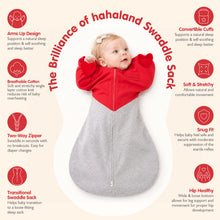 Charger l'image dans la visionneuse de la galerie, HEART-SHAPED ARMS-UP SLEEP SACK (RED)
