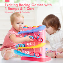 Laden Sie das Bild in den Galerie-Viewer, Pink Pound Balls Car Race Track Toddler Toys
