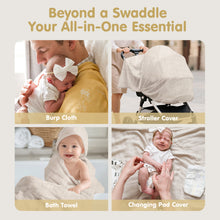 Cargar imagen en el visor de la Galería, Muslin Swaddle Blankets Bamboo - 4 Types
