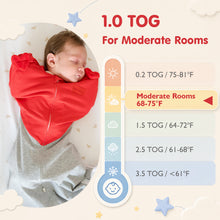 Charger l'image dans la visionneuse de la galerie, HEART-SHAPED ARMS-UP SLEEP SACK (RED)
