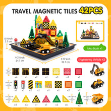 Charger l'image dans la visionneuse de la galerie, 42PCS MAGNETIC TILES CONSTRUCTION SET
