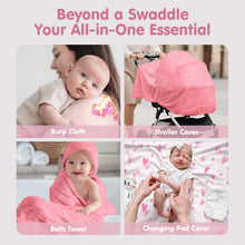 Cargar imagen en el visor de la Galería, Muslin Swaddle Blankets Bamboo - 4 Types
