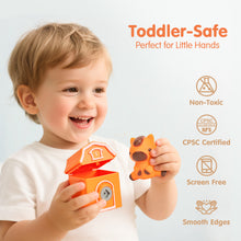 Load image into Gallery viewer, Montessori Train Set with Farm Animals

