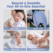 Cargar imagen en el visor de la Galería, Muslin Swaddle Blankets Bamboo - 4 Types
