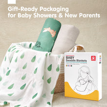 Cargar imagen en el visor de la Galería, Muslin Swaddle Blankets Bamboo - 4 Types
