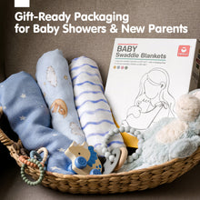 Cargar imagen en el visor de la Galería, Muslin Swaddle Blankets Bamboo - 4 Types
