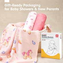 Cargar imagen en el visor de la Galería, Muslin Swaddle Blankets Bamboo - 4 Types
