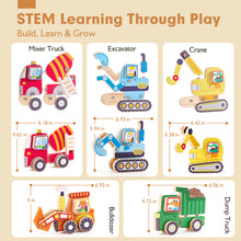 Load image into Gallery viewer, Wooden Snap Together Building Toys
