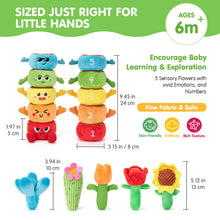 Cargar imagen en el visor de la Galería, Plush Flower Garden Stacking &amp; Sorting Toy
