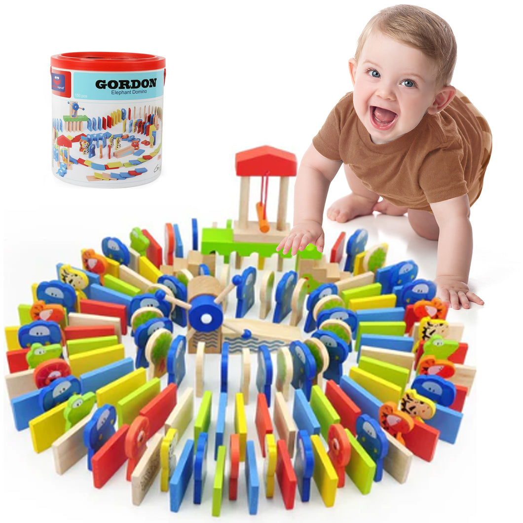 Hahaland Wooden Domino Set