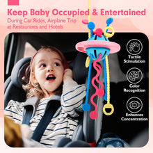 Cargar imagen en el visor de la Galería, Montessori Toys for 1 Year Old Girl Silicone Pull String Baby Toys
