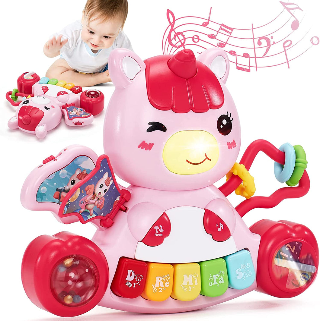 Unicorn Musical Light Piano Toy Baby Toys 6 to 12 Month