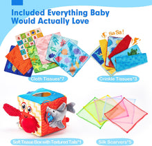 Charger l&#39;image dans la visionneuse de la galerie, Montessori Baby Tissue Box Toy Baby Toys 6 to 12 Months

