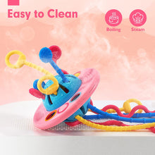 Cargar imagen en el visor de la Galería, Montessori Toys for 1 Year Old Girl Silicone Pull String Baby Toys
